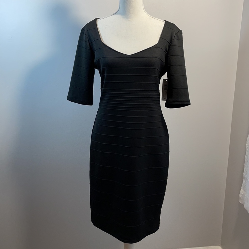 NET Bisou Bisou Black Bodycon Dress